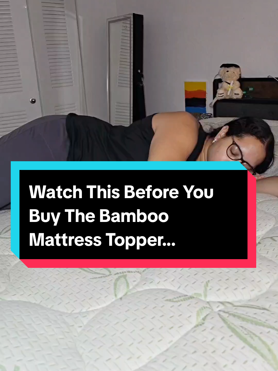Nobody warned me so I'm warning you. This Bamboo Mattress Topper is risky but what's life without taking risks 😎 #bamboo #bamboomattresstopper #mattress #mattresstopper #tiktokshopblackfriday 