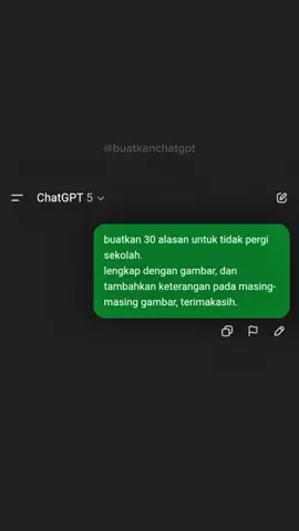 Menurut Chatgpt ❗ - Alasan Untuk Tidak Pergi Sekolah #meme #memeindonesia #chatgpt 