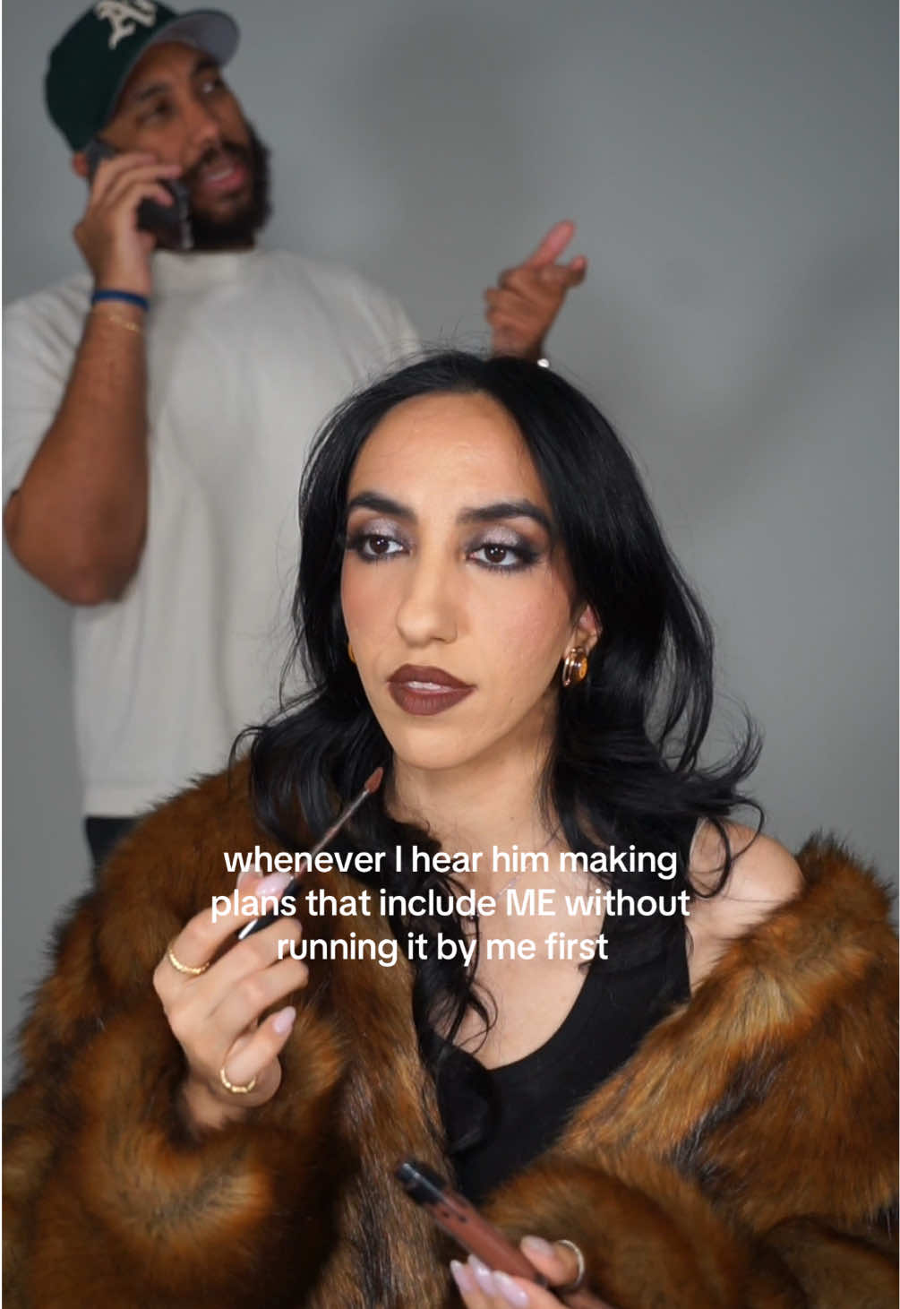 And when he’s planning with the family, don't get me started #husband #wife #couplescomedy 