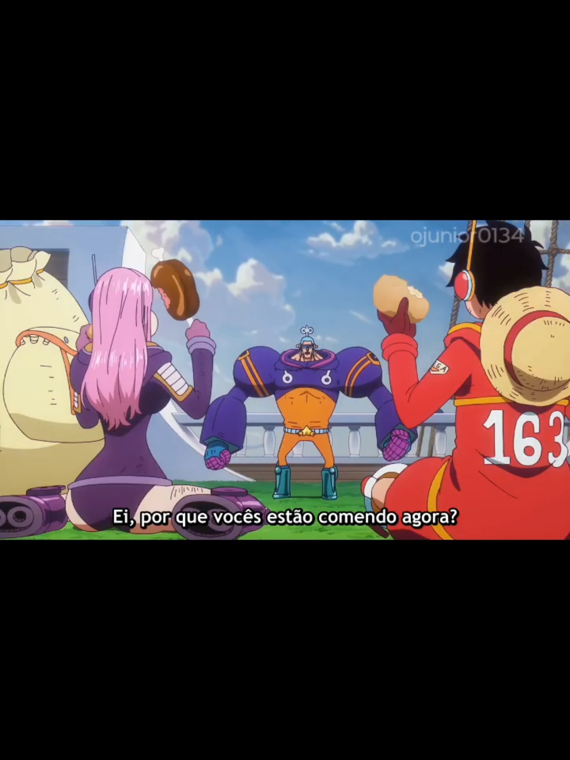 Luffy e Bonney comendo muito - One Piece episódio 1125  #onepiece #onepieceedit #luffy #bonney #franky 