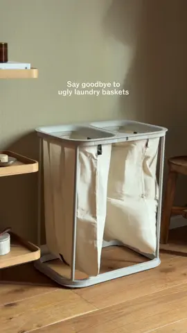 Safe to say it’s hard to find a laundry basket more aesthetic than this one! Find it on Westwing now 😍 #organization #organizedhome #laundryhack #fyp #westwing 