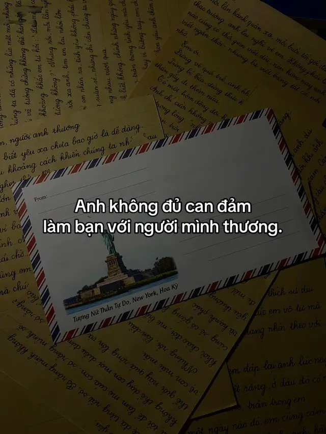 Anh không đủ can đảm làm bạn với người mình thương.  Không đủ bình tĩnh để nghe em kể về 1 người khác.  Cũng không đủ dửng dưng khi chỉ xem em là 1 người cũ #t#thutayv#vietthut#tinhyeu#x#xuhuongtiktok#p#puduathu