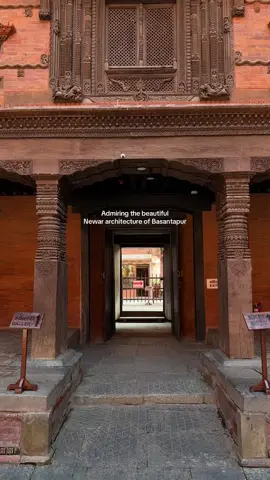 The carvings are so beautiful, they almost look like intricate lace details. #basantapur #durbarsquare #palace #nepal #architecture 