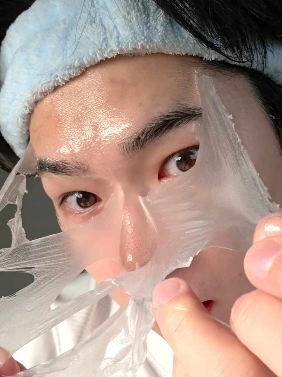 instant glass wrapping mask  #medicube #wrapping #GlowUp #glowing #fyp 