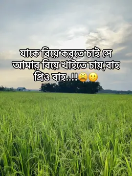 যাকে বিয়ে করতে চাই সে আমার বিয়ে খাইতে চায় বাহ 😩🙂#foryoupage @TikTok Trends 