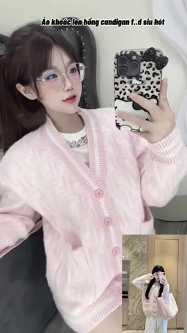 Áo khoác len lông hồng f...d gài cúc siu hót ,,chất len dày dặn from rộng.thoải mái #xhhhhhhhhhhhhhhhhhhhhhhh #aokhoac #thoitrangnu #trending #aolen 