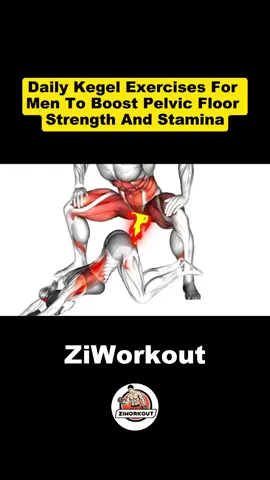 Daily Kegel exercises for men to boost pelvic floor strength and stamina! #1 #strength #exercise #workout #pelvicfloorexercises 