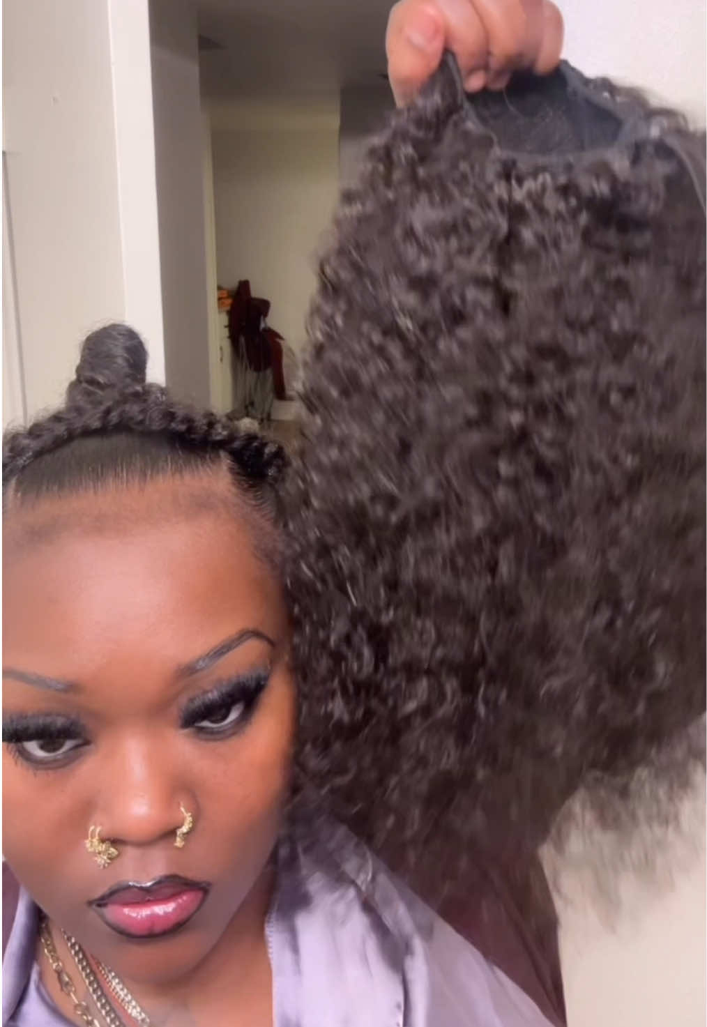 Comment some styles yall wanna see next 🥰🥰 #savonyaemomma #hairtok #hairtutorial #slickback #drawstring 