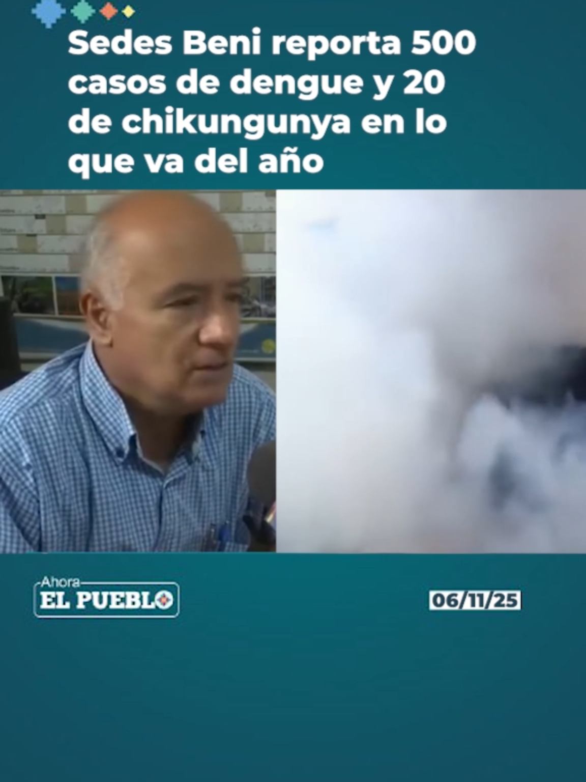 🦟😷El Servicio Departamental de Salud (Sedes) reportó un incremento de casos de dengue y chikungunya en el Beni, con 500 y 20 contagios respectivamente. La institución instó a la población a intensificar las labores de limpieza para evitar la proliferación del mosquito transmisor. Vídeo: Vos Tv #AhoraElPueblo #SEDES #Beni #chikungunya🦟#dengue#salud