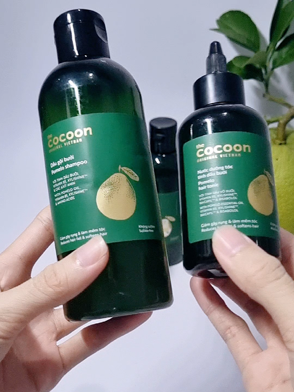 dầu gội bưởi #cocoon  & tinh dầu bưởi kích thích mọc tóc #xuhuong #goclamdep #daugoimoctoc #daugoibuoi 
