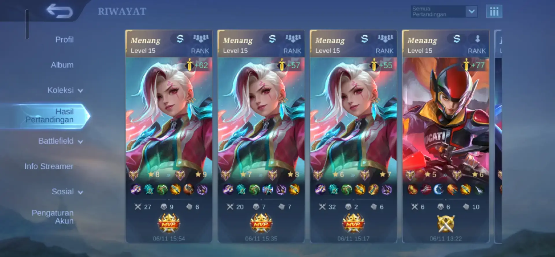 kalo party 5 enak nya kerja sama nya kompak, yg mau mabar gas follow 🔥  #historyml ml #ixiatiktok #hasilpertandinganml #mlbbcreatorcamp 