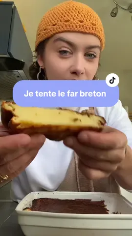 PARDON LA BRETAGNE !! Dites moi comment je dois faire pour réussir ma recette de far breton svp ? 😭 promis la prochaine fois je m’applique plus 🫶 Là on dirait un flan aux œufs finalement j’ai tout raté :( 
