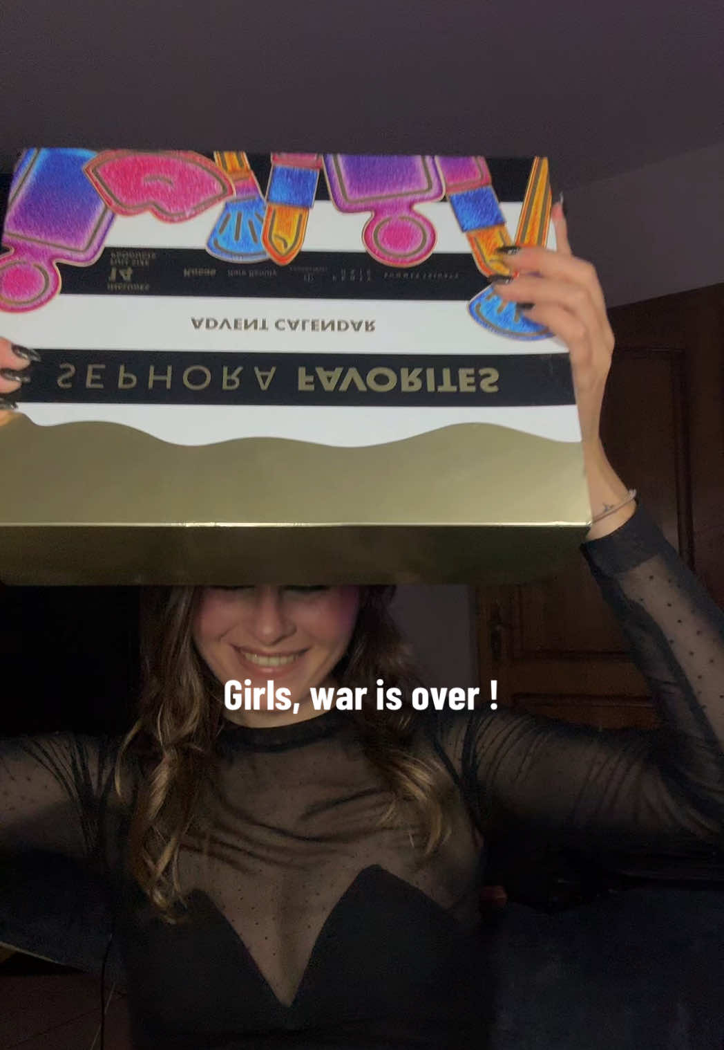 I got it ! Thank to my boy 🤭 #warisover #calendriersephora #calendrierdelavent @SEPHORA 