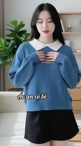 Áo len cổ bẻ #aokieu 