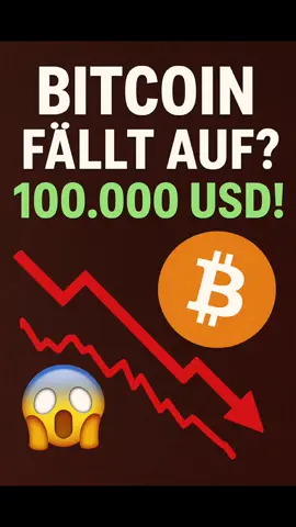 😱 BITCOIN FÄLLT AUF 100.000 USD ERNEUT ODER MEHR??!!😱 Kaum zu glauben, aber BTC rutscht wieder runter Richtung 100k-Marke! Der Markt wird nervös, viele verkaufen, und die Volatilität ist extrem. 📉🔥 Frage an euch: Geht’s noch weiter runter oder ist das nur ein Dip? 👀👇 #bitcoincash  #btc  #krypto  #crash  #kryptonews