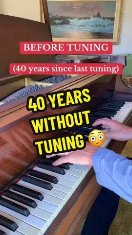 This is what happens if you don’t get your piano tuned in over 40 years…What do you think of the sound? #piano #creepy #cringe #nostalgia #vintage 