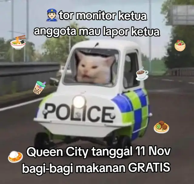 🤩 Waktunya spill good news! 📢 Bestie, tanggal 11 Nov kita wajib kumpul di Queen City. Kenapa? Karena ada MAKANAN GRATIS (Free Meals)! Auto kenyang auto happy🤗 ⌚Jam : 12.00 & 18.00 📍Atlas Atrium, Queen City Mall ⚠️ Syarat & Ketentuan: -Hanya Boleh Ambil 1 -Follow Instagram @queencitymall -Download & Registrasi aplikasi MySRLand