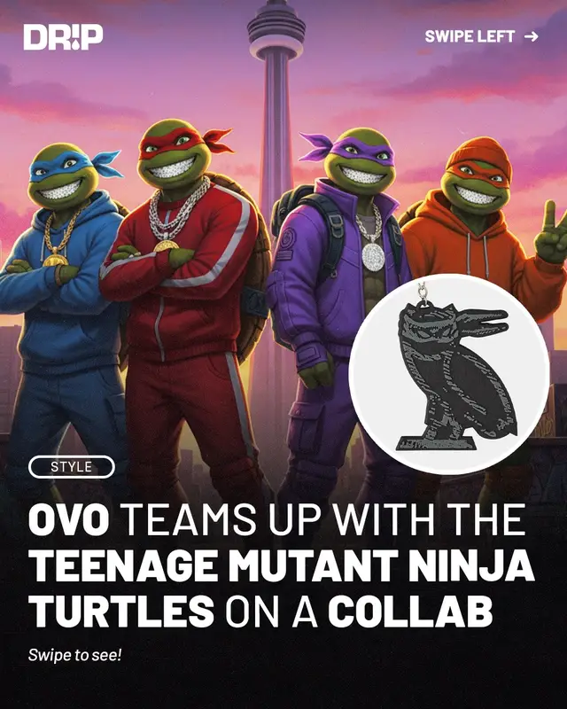 Drake's OVO has released a collab with Teenage Mutant Ninja Turtles ‼️ #ovo #octobersveryown #drake #teenagemutantninjaturtles #tmnt #hypebeast #streetwear #StreetStyle 