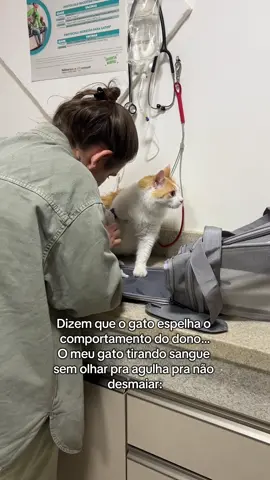 Enquanto isso a humana tendo que tirar sangue deitada com 33 anos na cara…