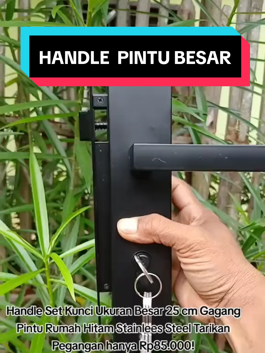 Handle pintu ukuran besar 25 cm,rekomendasi untuk pintu utama,harga promo..#viralvidio #viraltiktok #handlepintu #handlepintubesar 
