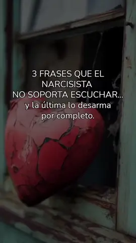 💔 3 frases que el narcisista no soporta escuchar… y la última lo desarma por completo. No porque sean agresivas, sino porque representan algo que él no entiende: libertad emocional. Cuando dejas de discutir, de explicarte, y ya no reaccionas a su manipulación, pierde el control que tenía sobre ti. No se trata de ganar una guerra, sino de sanar tu mente y tu corazón. 🌿 ✨ Si estás en ese proceso, sígueme — te acompaño a sanar sin odio, pero con conciencia. 🤍 #narcisismo #amorpropio #contactocero #relacionestoxicas #ex 