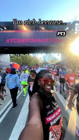 I’m rich because… Part 3 🧡 Thank you @Rally 🥇 for catching these moments from @Shenika , Silvia, Miracle, @Tay | mom life + fitness , and TI.  #TeamUltra #MichelobUltra #nycmarathon #TCSNYCMarathon #BrooksRunningCollective  @TCS New York City Marathon @Brooks Running @SFRC 