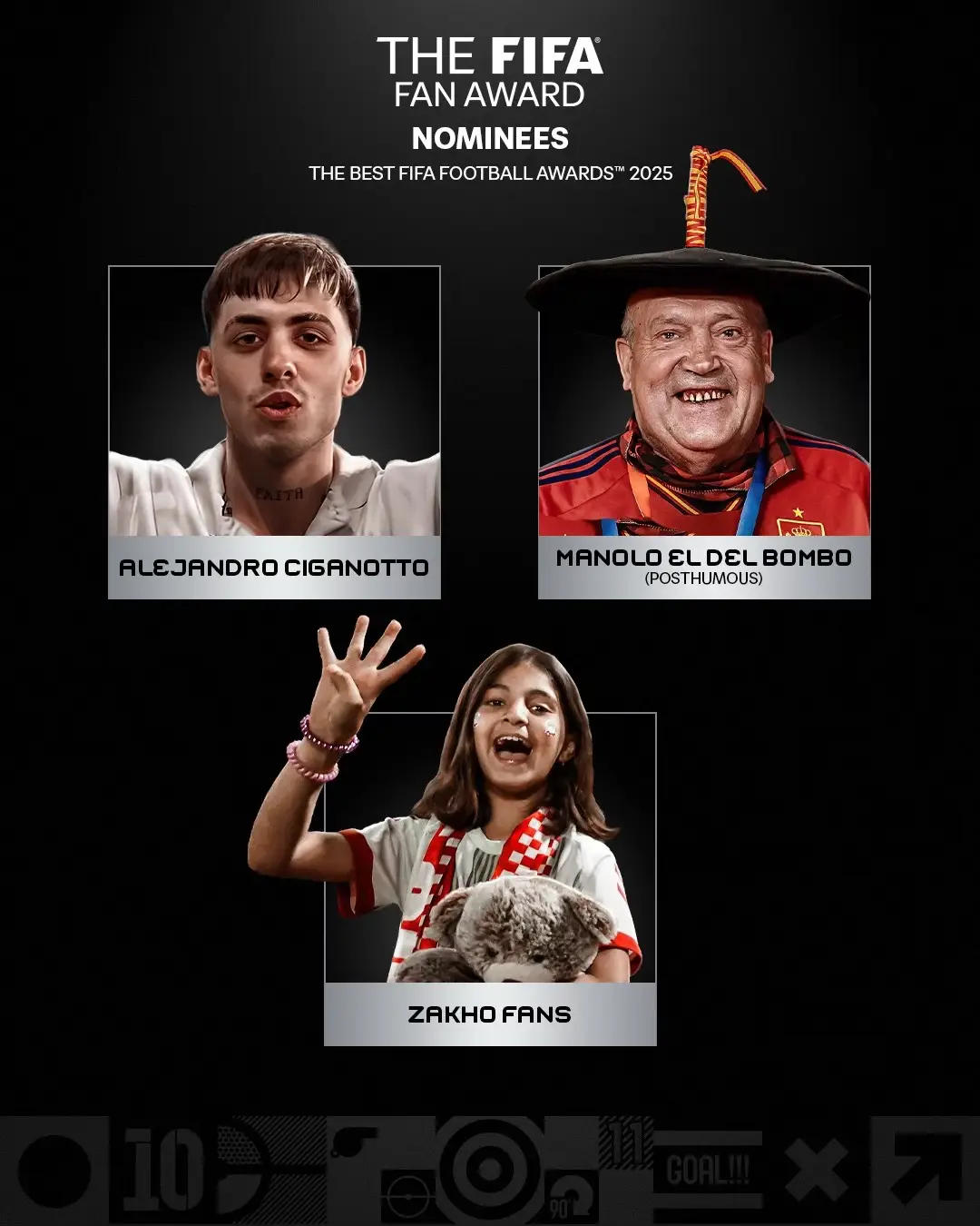 The nominees for The FIFA Fan Award! 🏆  #TheBest