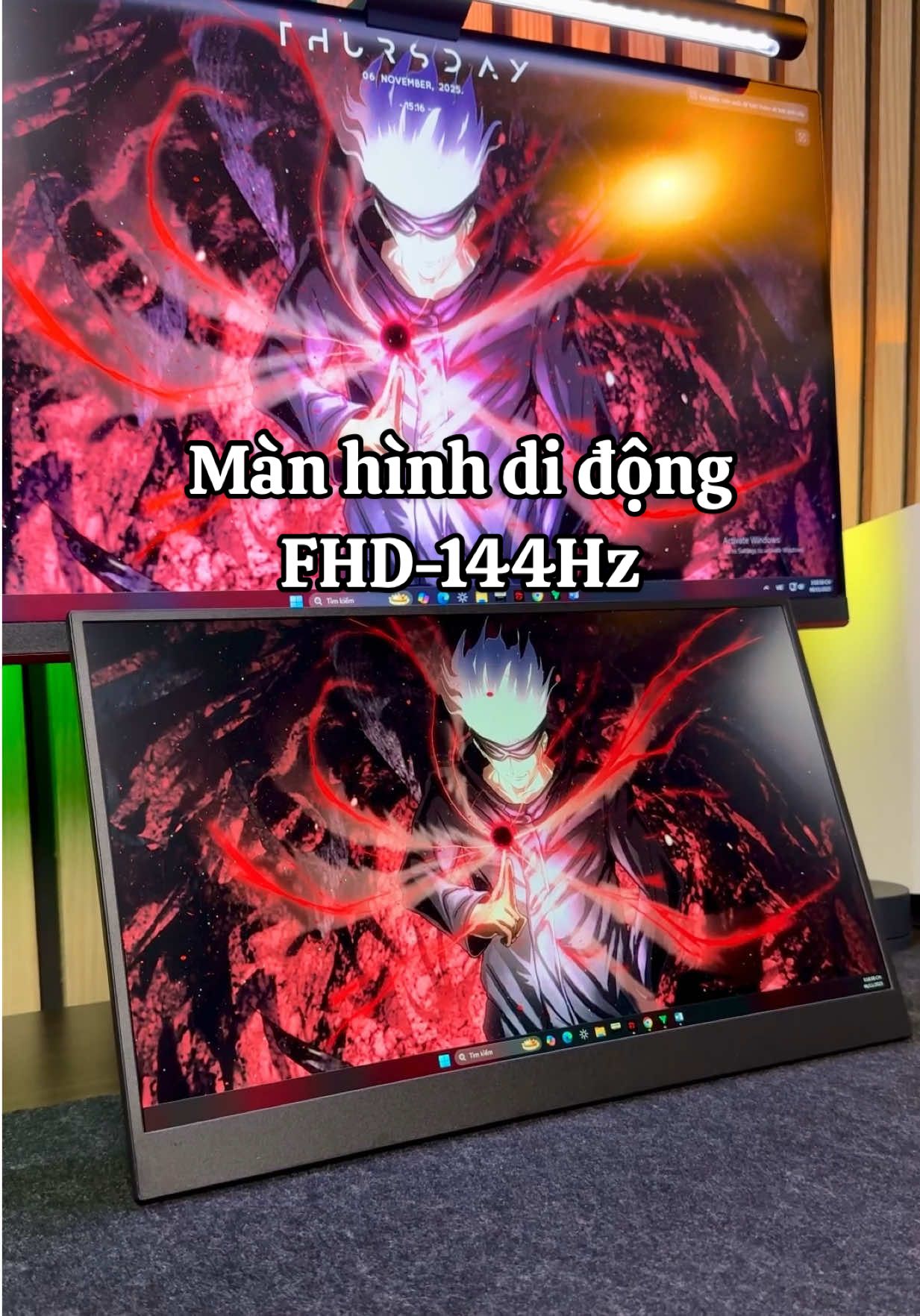 Màn hình di động 16.1 inch, FHD, 144Hz. Làm màn hình phụ cho góc setup, mang đi ra ngoài làm việc đều tiện. Làm việc chơi game giải trí đều ngon #manhinhdidong #manhinhphu #manhinh #expose #tranminhdaily 