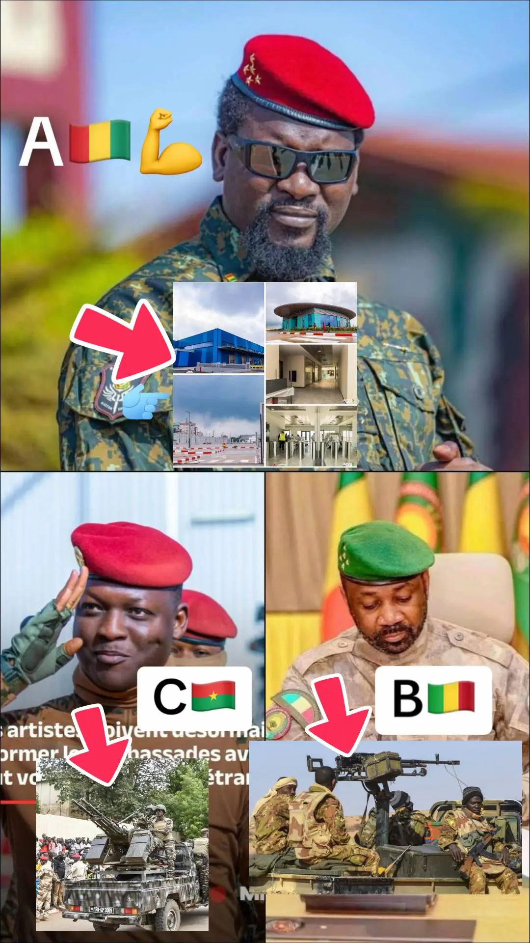 #vi la Guinée Conakry 🇬🇳 Burkina Faso 🇧🇫 Mali 🇲🇱 