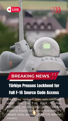 Türkiye Challenges U.S. Defense Giants Over F-16 Control Codes. #Turkey #LockheedMartin #F16 #Geopolitics 