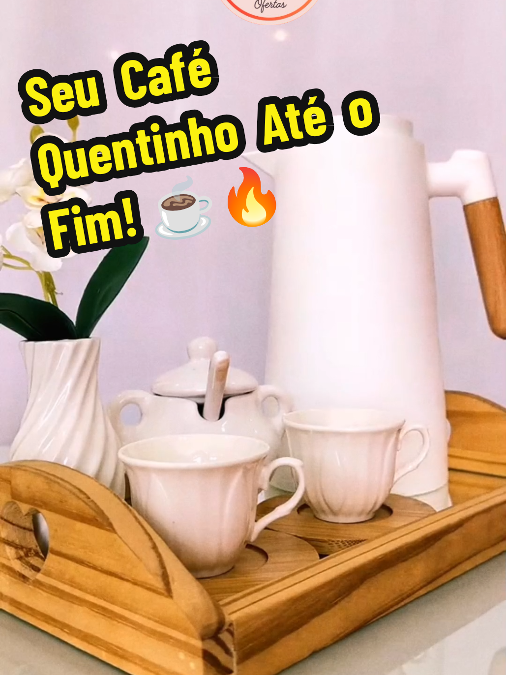 Cansei de café esfriando rápido 😩☕ Essa garrafa térmica com termômetro LED salvou meu dia! Moderna, linda e mantém quentinho por muito mais tempo 😍🔥 Achei na Shopee 🛍️ 👉 Link na bio Categoria 