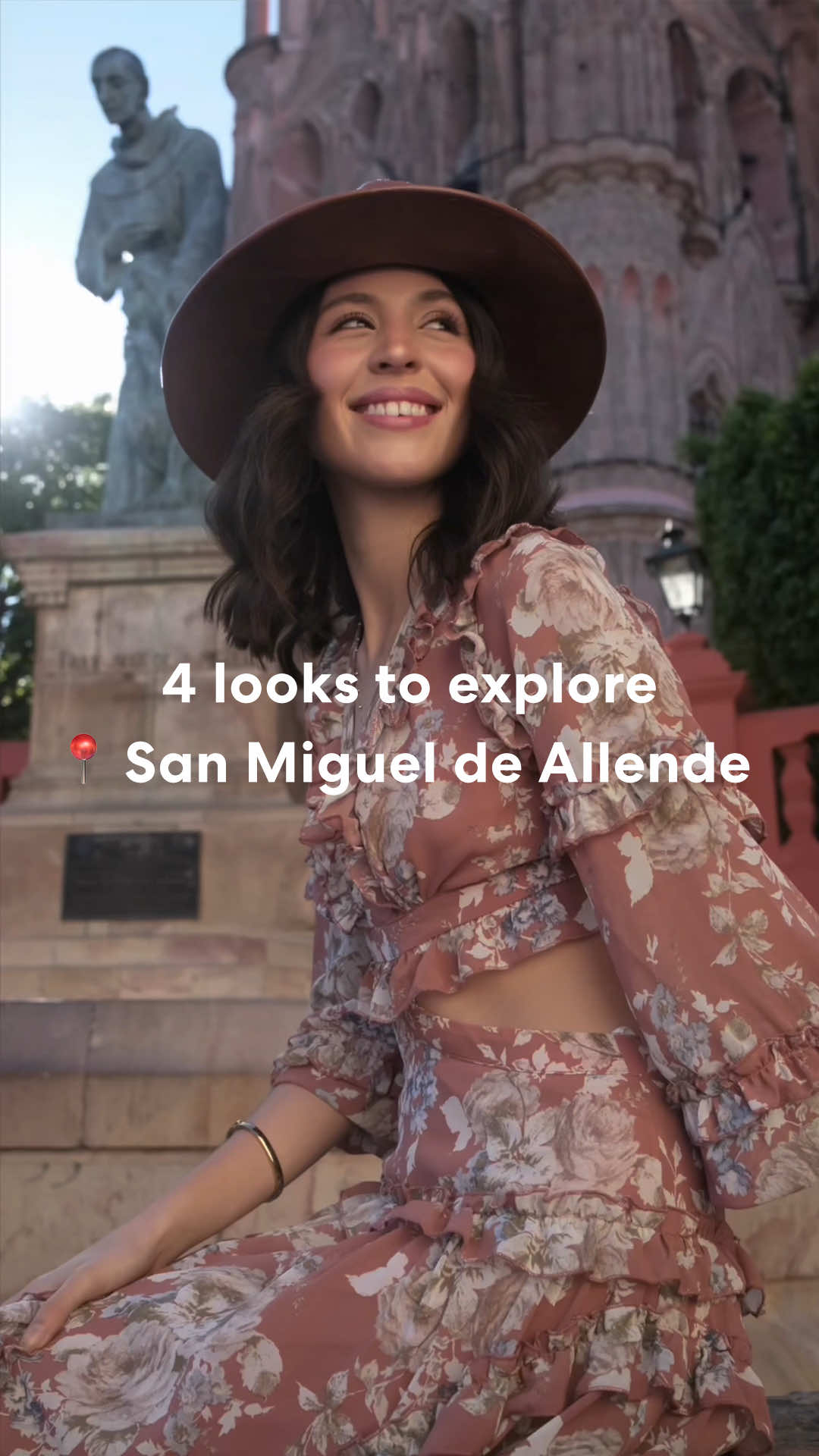 Wandering through cobblestone streets, pink architecture, and magical sunsets—San Miguel has a unique vibe that's both historic and vibrant. This is the fashion inspiration you need for your trip to this Magical Town. From bohemian chic on Calle Aldama to the vibrant colors of Casa Soles, which outfit would you choose for your day? Save this video for your next trip to Mexico! #UnpackTravelTrends -------------------------- Paseando por calles empedradas, arquitectura rosada y atardeceres mágicos: San Miguel tiene una vibra única que es histórica y vibrante a la vez. Esta es la inspiración de moda que necesitas para tu viaje a este Pueblo Mágico. Desde el estilo bohemian chic en Calle Aldama hasta los colores vibrantes de Casa Soles, ¿cuál de estos outfits elegirías para tu día? ¡Guarda este video para tu próximo viaje a México!