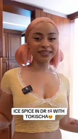 Ice spice starts her stream in dr with tokischa #icespice #tokischa #dominican 