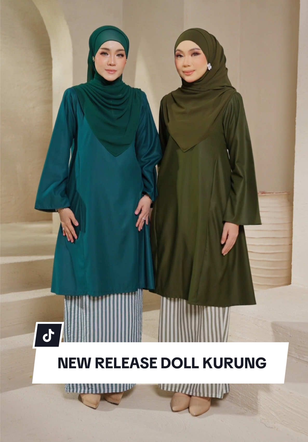 Doll Kurung Labuh Cotton Plain 🔥  #NEWRELEASE #bajukurung #ameeralegacy #cotton #dollkurung 