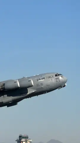 🇮🇹C-17 Globemaster III in decollo dal 6° stormo (Diavoli Rossi) di Ghedi (BS)  🇬🇧 C-17 Globemaster III taking off from the 6th Wing (Red Devils) in Ghedi (BS) . . . 🎥@Luca_Talani_HH  . . . #diavolirossi  #c17  #fyp  #usaf  #boeing 