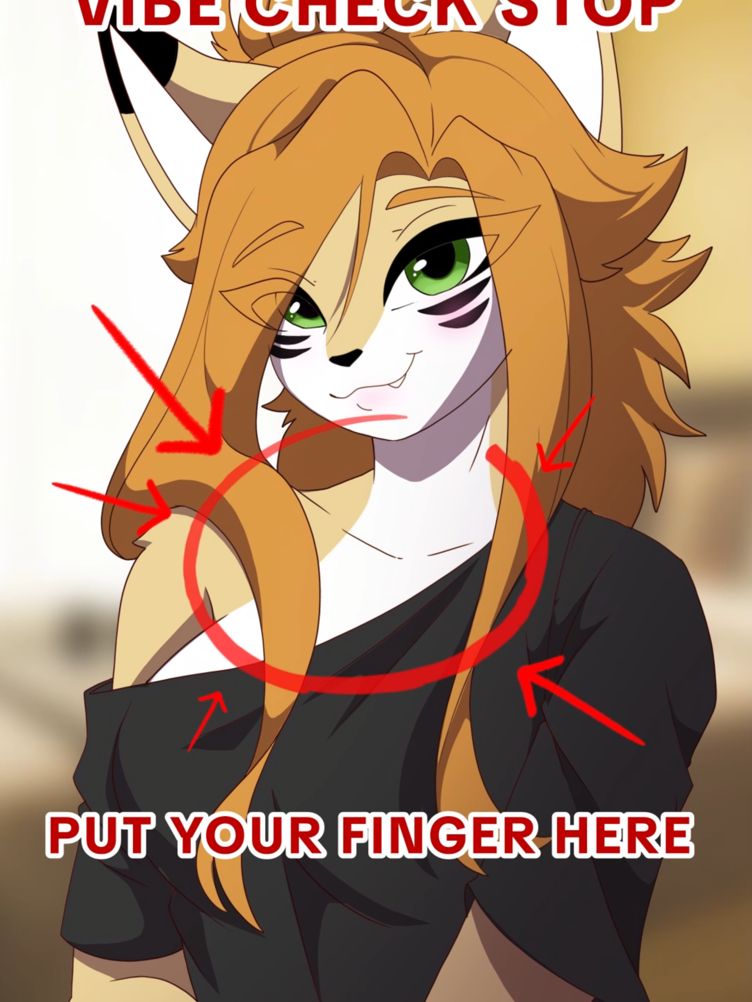 STOP FOR A CHECK!✋#furry #fyp #meme #cat #vibe #animation