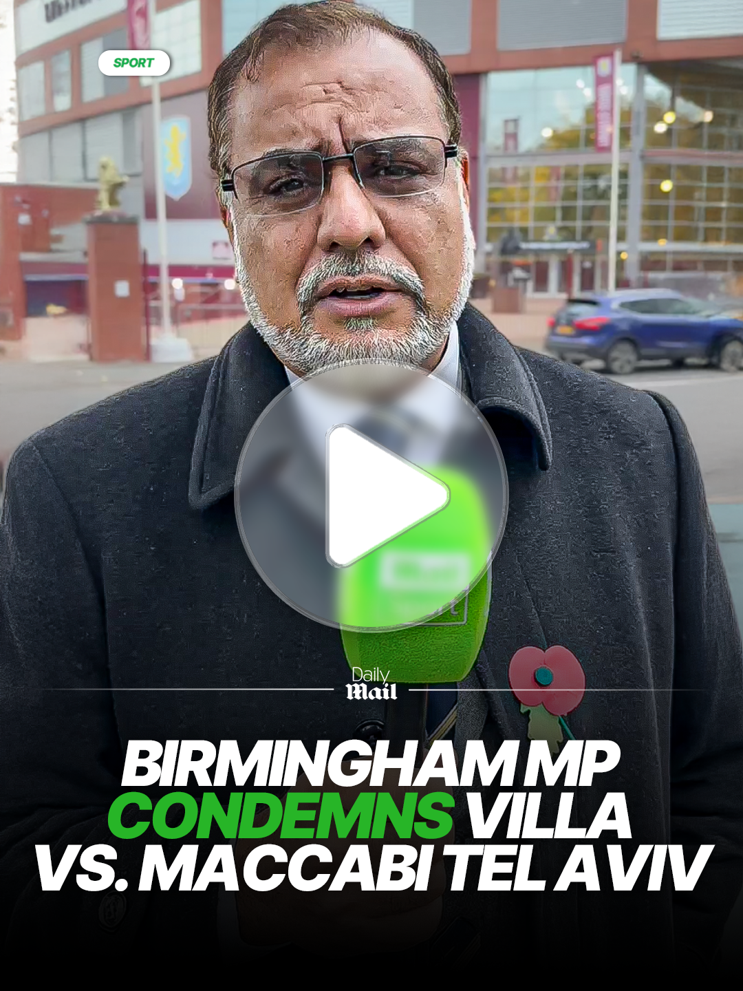 Ayoub Khan, Member of Parliament for Birmingham Perry Barr has condemned the decision for Aston Villa vs. Maccabi Tel Aviv to go ahead 🚨 #maccabitelaviv #astonvilla #europaleague #news #football