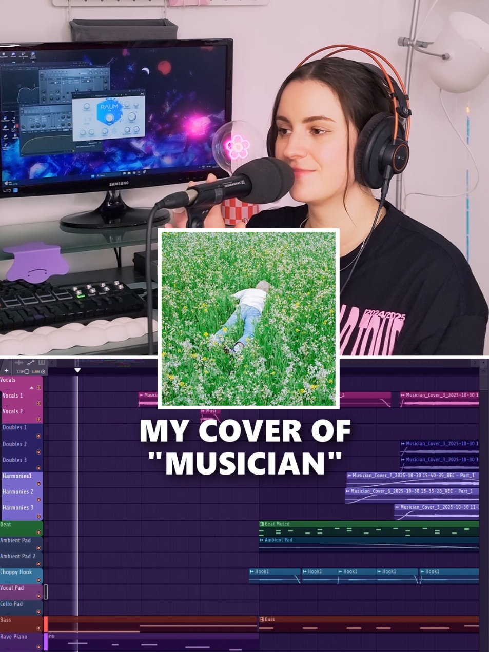 @Porter Robinson HQ my entry for the cover contest <3 musician is one of my favorite songs ever. I made the lead out of vocal chops of my own old unreleased tracks to mirror the way the original came to life, it was kinda cathartic lol #femaleproducer  #coverchallenge  #porterrobinson  #flstudio  #openversechallenge 