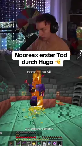 Nooreax ertser Tod in CraftAttack #twitch #papaplatte #craftattack #nooreax #hugo 