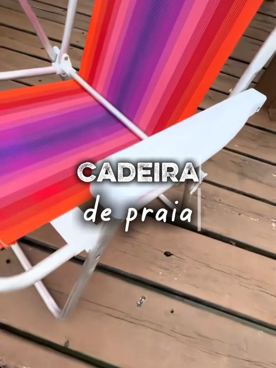Gostou? Link nos comentários. cadeira de praia  para o seu verão. #shopee #viral #praia #cadeiradepraia 