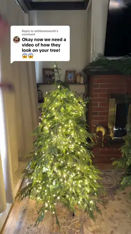 Replying to @withloveneeshi I added the twinkle lights to the 4 ft tree and I think it looks so good! Now the question is do I add twinkle lights in the 7ft or not 🤔 