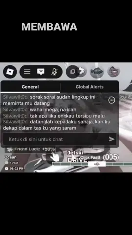 untuk teman online ku, tak apa engkau tersesat dalam perasaan nelangsa tanpa berlalu angan. jaga rasa gembira di lubuk kecil hatimu, teman, kelak dikala matahari terbit nan tenggelam usai pasti ia akan datang dengan membawa kegembiraan yang kita dambakan. beristirahatlah mega, bertaut dalam kekosongan tas daku yang sunyi nan koyak #fishit#roblox#talonkikir 