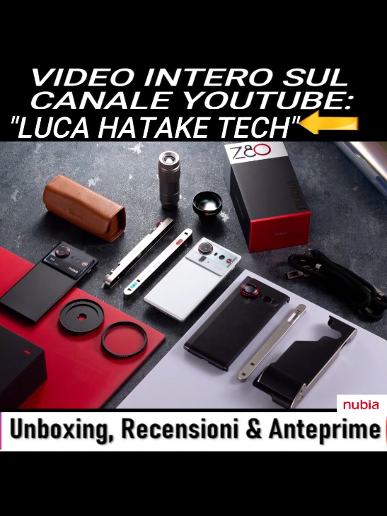 Fotocamera PRO + Snapdragon Elite, ma con un prezzo PAZZESCO! #NubiaZ80Ultra ✅SITO UFFICIALE NUBIA: 👉 https://bit.ly/3LioVzk ✅OFFERTA AMAZON: 👉 https://bit.ly/3JHaMLl  ✅OFFERTA ALIEXPRESS:   👉 https://bit.ly/43iXoUp ✅VIDEO COMPLETO SUL CANALE YOUTUBE 