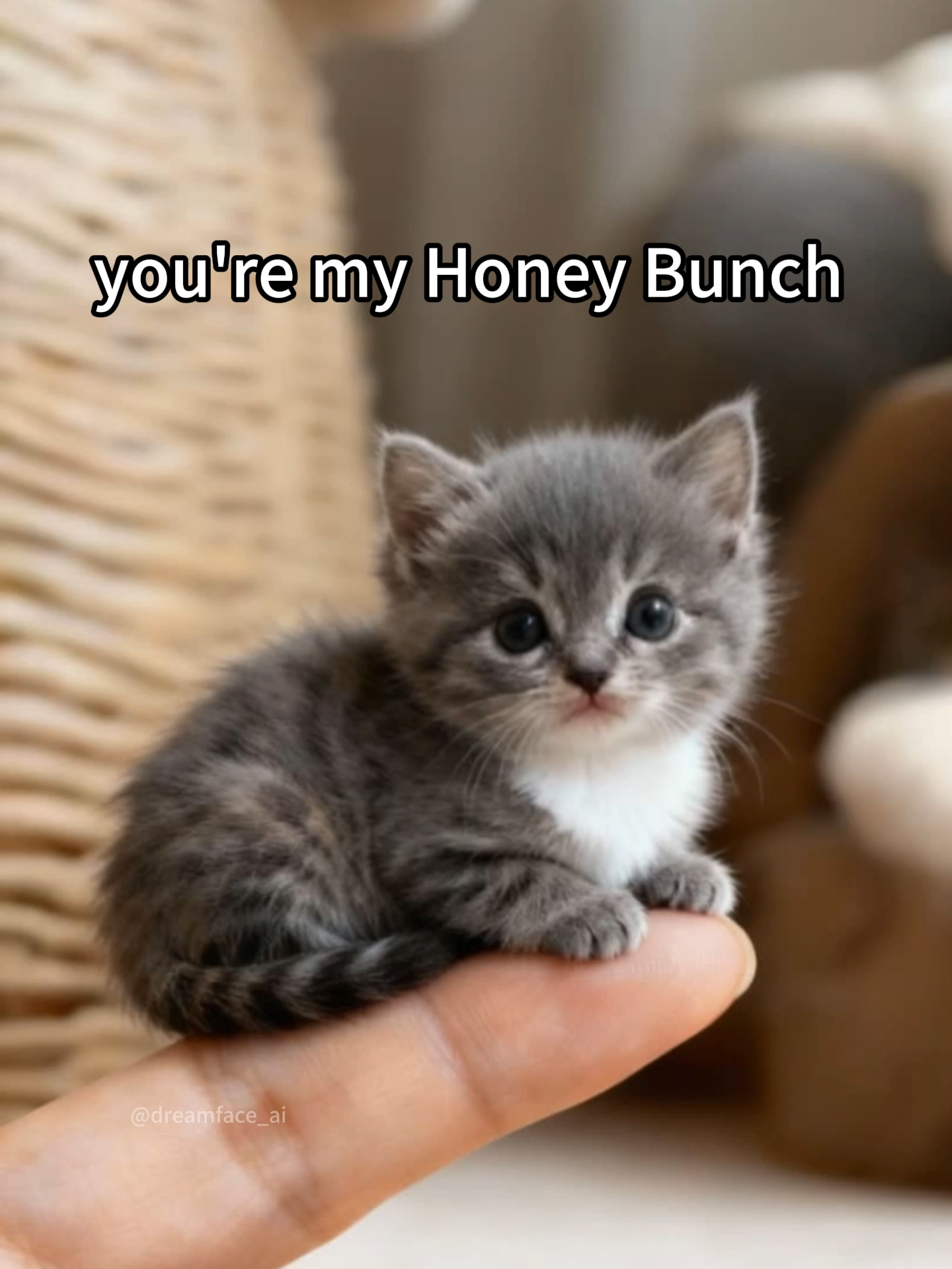 Psst... this cute kitten has something to tell you. You gotta hear this! #dreamface #cute #cutekitty #kittycat #cat