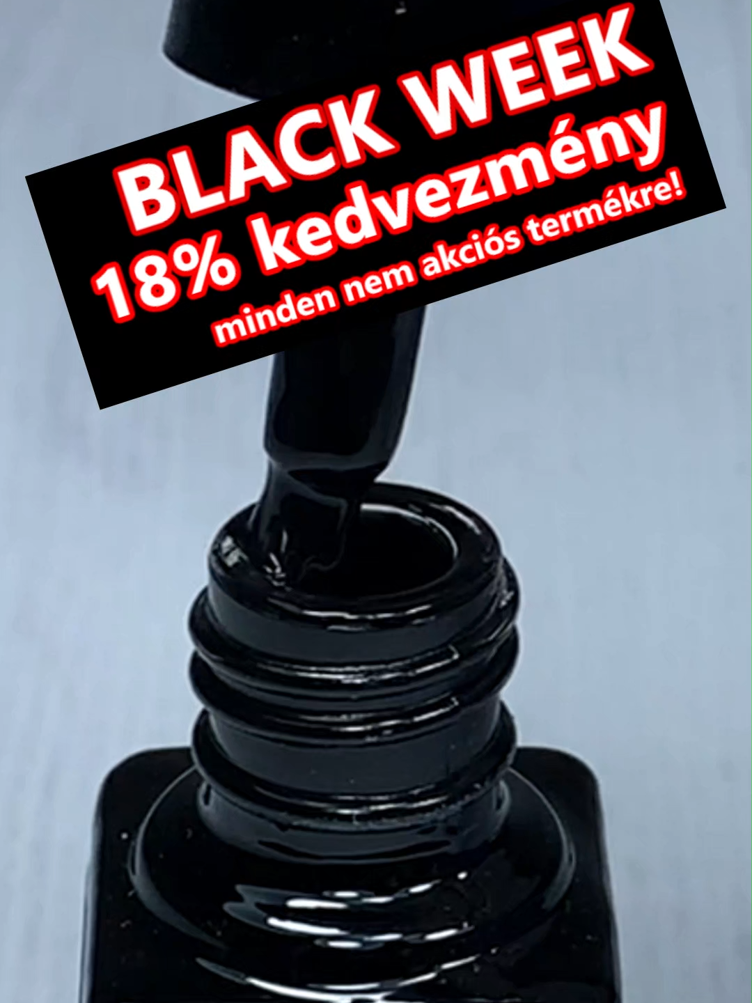 Ne várd meg a Black Friday rohamot! A Moonbasanails Black Week már elindult – 18% kedvezmény minden nem akciós termékre 9900 Ft felett, csak november 14-ig. Őszi-téli színek, profi minőség, limitált idő. #moonbasanails #mukorom #gellakk #hemafree