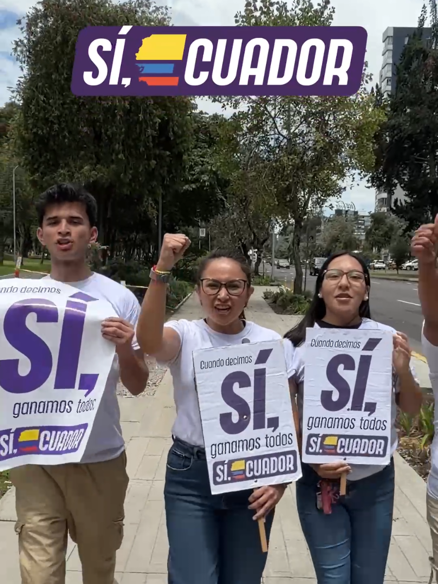 El Ecuador ya está listo para votar Sí, este 16 de noviembre #ConsultaPopular #SíAlEcuador @ADN Pichincha @ADN7 @DanielNoboaOK 