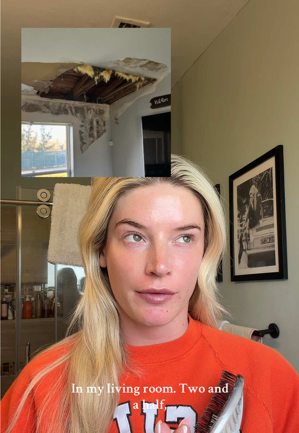 New hole, who this? 🏠💧🥲 #homeownership #houserenovation #hurricane #laughing #helpme 