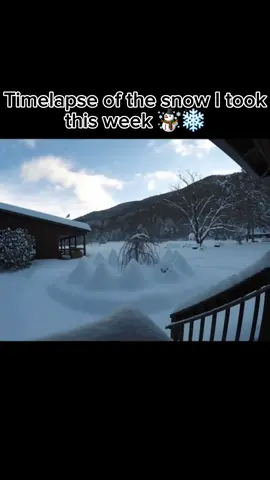 Timelapse of the snow I took this week  #snow #christmas #christmastiktok #foryoupage #fyp 