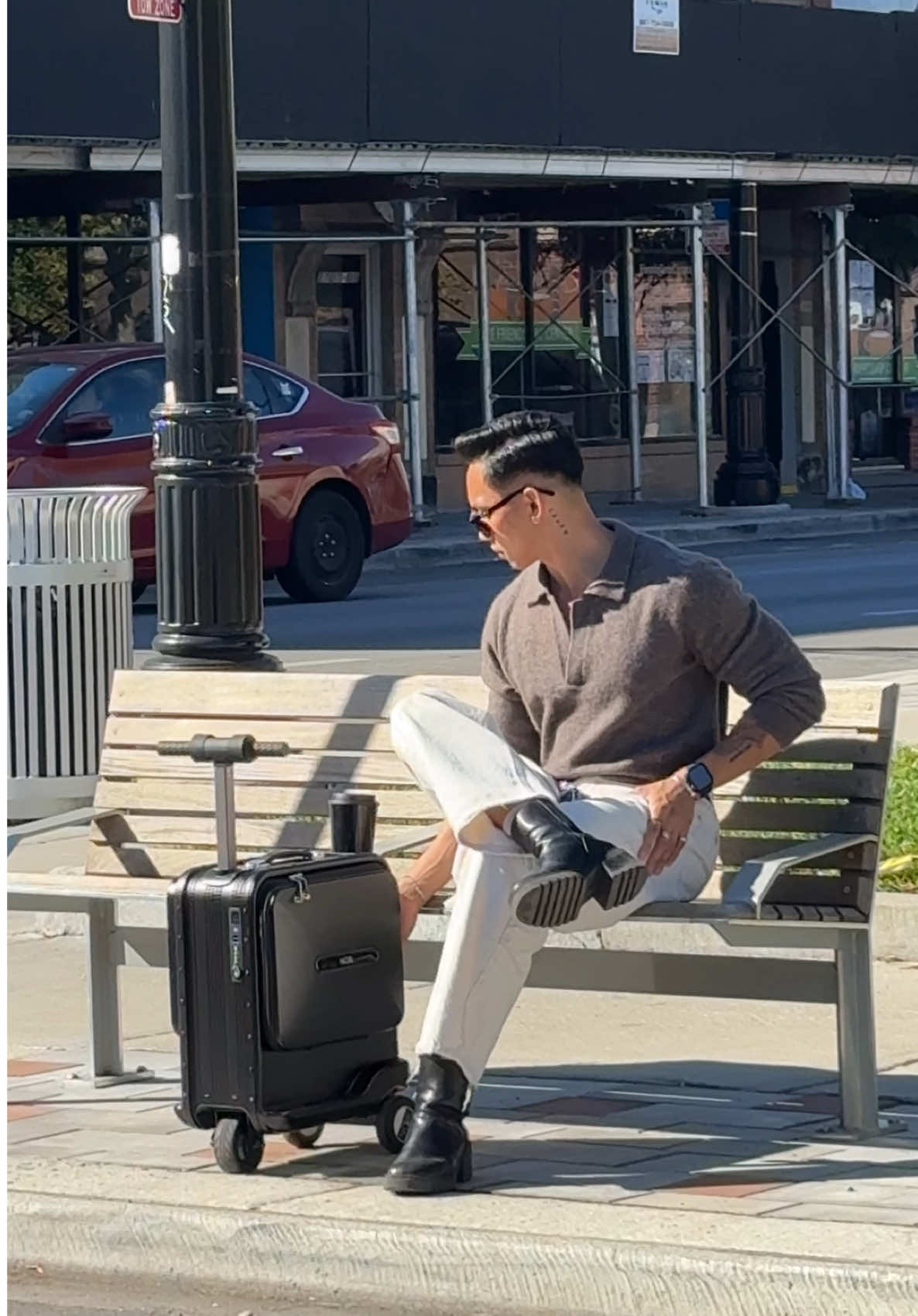 Not just for travel days - this one’s built for every kind of day 💼✈️ @nobl travel  #motorizedsuitcase #travelessential #suitcases #packingtips #travel  motorized suitcase, traveling in style, trip essentials and tips 