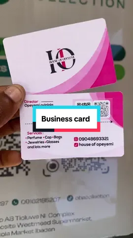 Business card ✅ Price: 100pcs - 15,000 50pcs - 10,000 MOQ: 50pcs  Free design ✨ Messsge us on: 08120216297 #businesscard #smallbusinessowner #obacollectionmadeit 